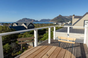 View from upstairs' balcony